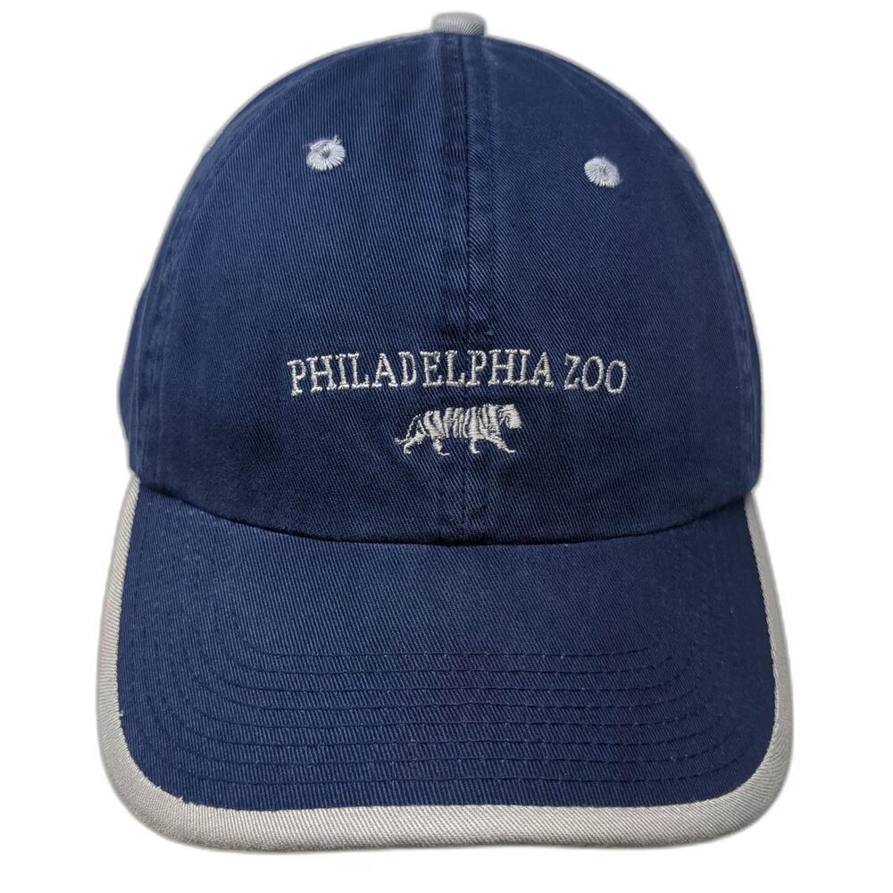Perrin Philadelphia Zoo Tiger Baseball Cap Blue Gray One Size Slideback Hat